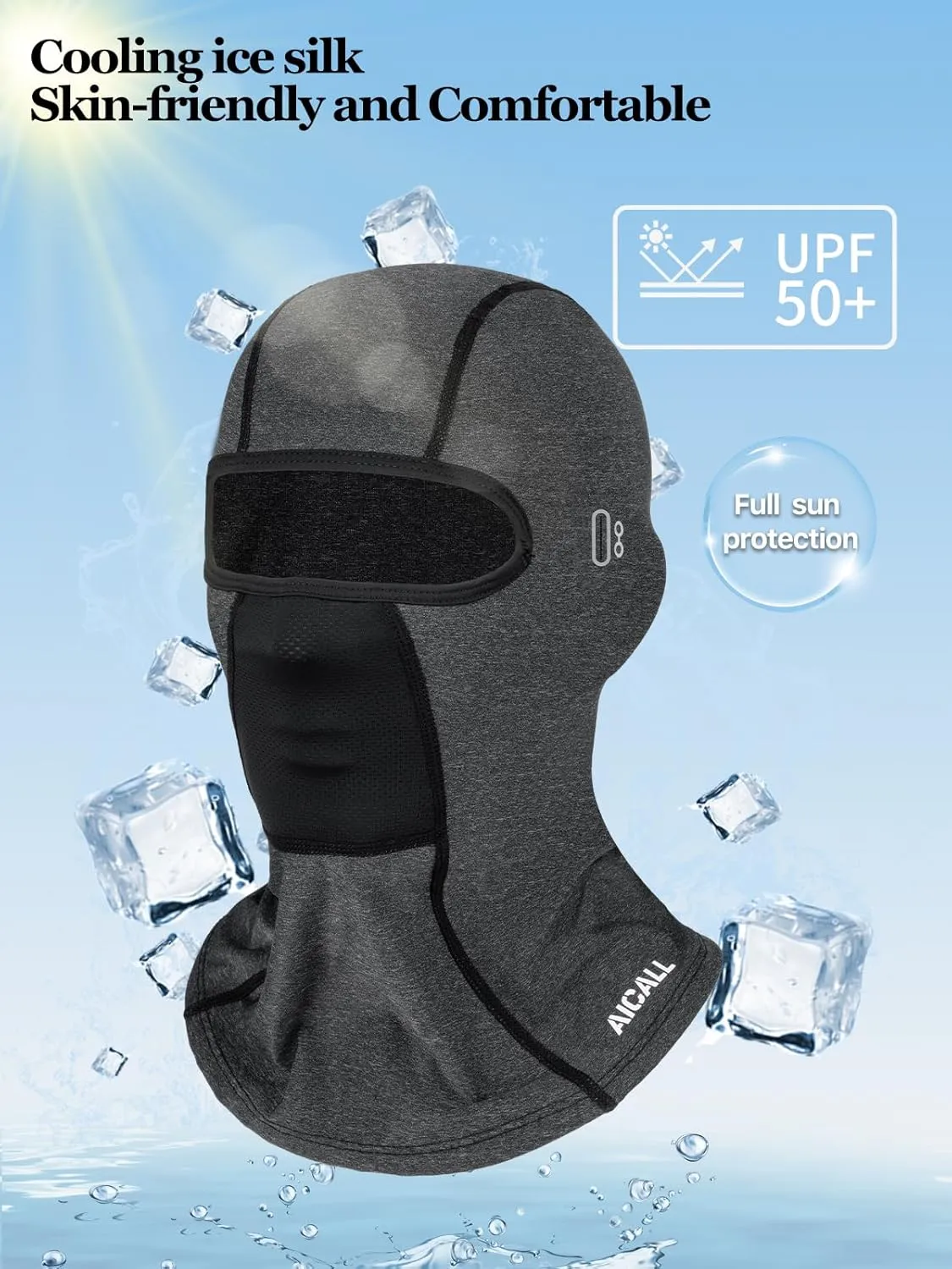 Balaclava Ski Mask Quick Drying Summer Cooling UV Protector Breathable Face Mask Motorcycle Outdoor Gear for Men Women