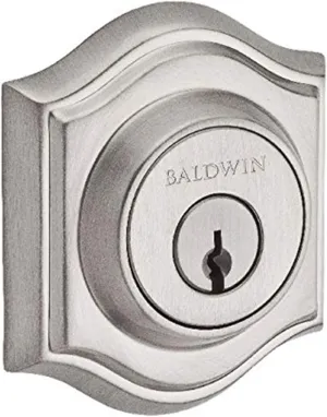 Baldwin Reserve Dctad150s Double Cylinder Traditional Arch Deadbolt With Smartkey Satin Nickel Finish