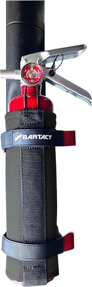 Bartact - 2.5 lb Roll Bar Fire Extinguisher Mount for Vehicle Holder, Adjustable Fire Extinguisher Holder Mount, US Made Universal Vehicle Fire Extinguisher Holder Fits All Roll Bars (Graphite)