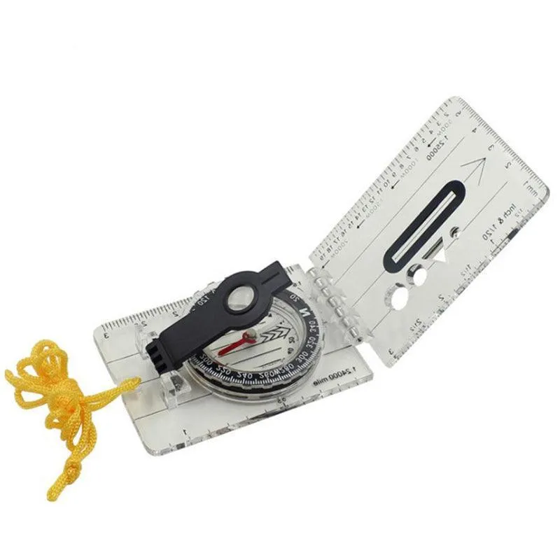 Baseplate Pocket Compass Military Orienteering Hiking Camping Maps Lensatic Army