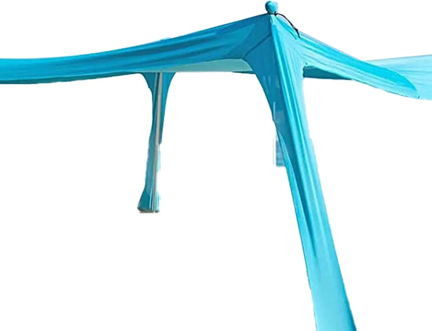 Beach Crib, 4 Poles Stable Sun Shelter Beach Store for Picnics for Picnics (210 * 200 * 150CM)