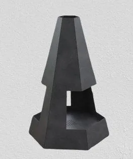 Beautiful Hexagonal Pyramid Shape Wood Burning Fire Pit | Classic Custom Fabrication Wood Burning Fire Pit | Made in Canada – Model # WBFP658