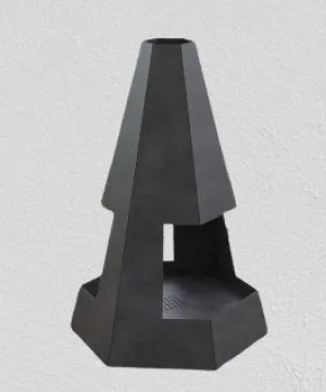 Beautiful Hexagonal Pyramid Shape Wood Burning Fire Pit | Classic Custom Fabrication Wood Burning Fire Pit | Made in Canada – Model # WBFP658