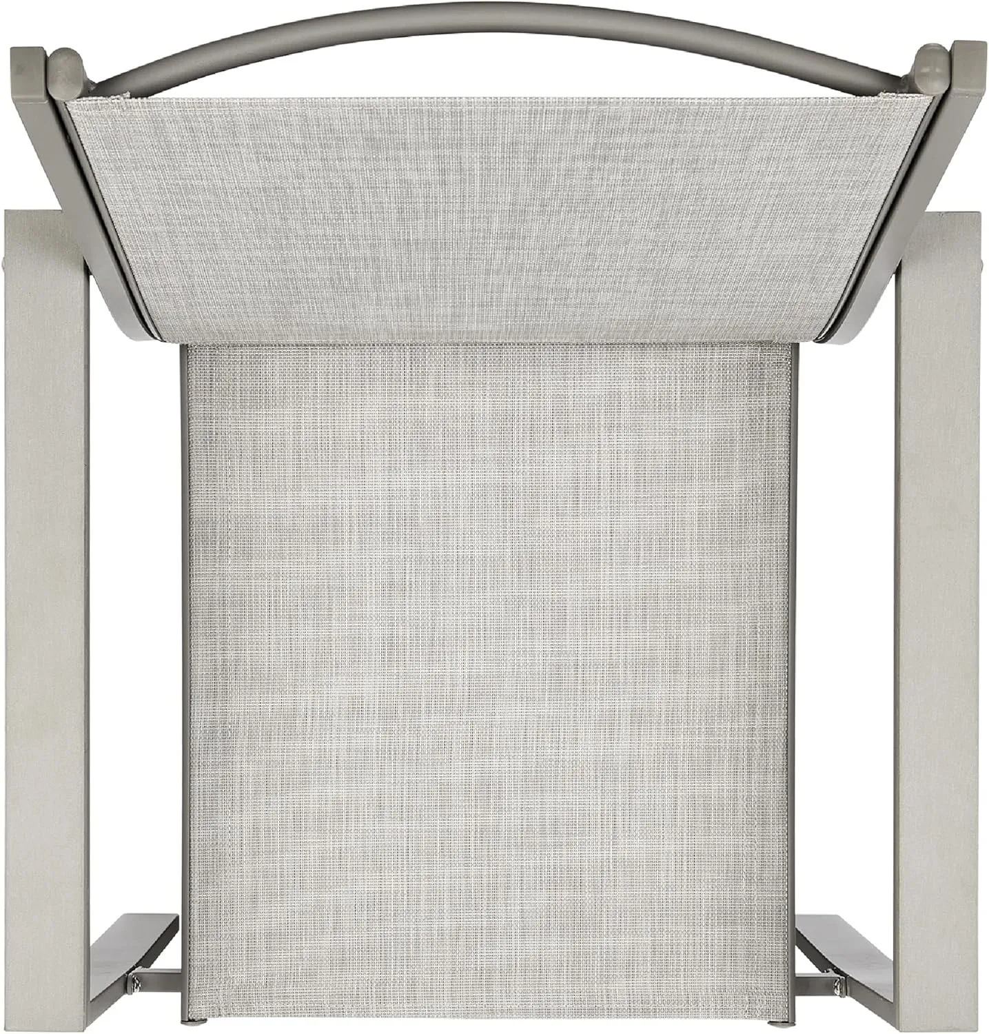 Best Choice Products Set of 2 Stackable Outdoor Textilene Chairs, All-Weather Conversation Dining Accent Furniture w/Armrests - Gray/Gray