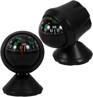 BESTOYARD 2Pcs Compact Auto Compass for Car Dashboard High Precision Mini Compass Sturdy Design for Vehicle Navigation for Outdoor Enthusiasts