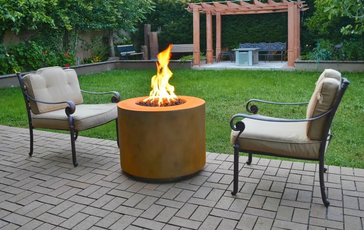Beverly Round Fire Pit- Corten Steel