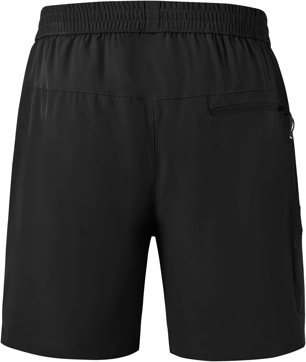 BGOWATU Men's Athletic Hiking Shorts Stretch Quick Dry Sports Gym Shorts with Zipper Pockets for Fishing Travel