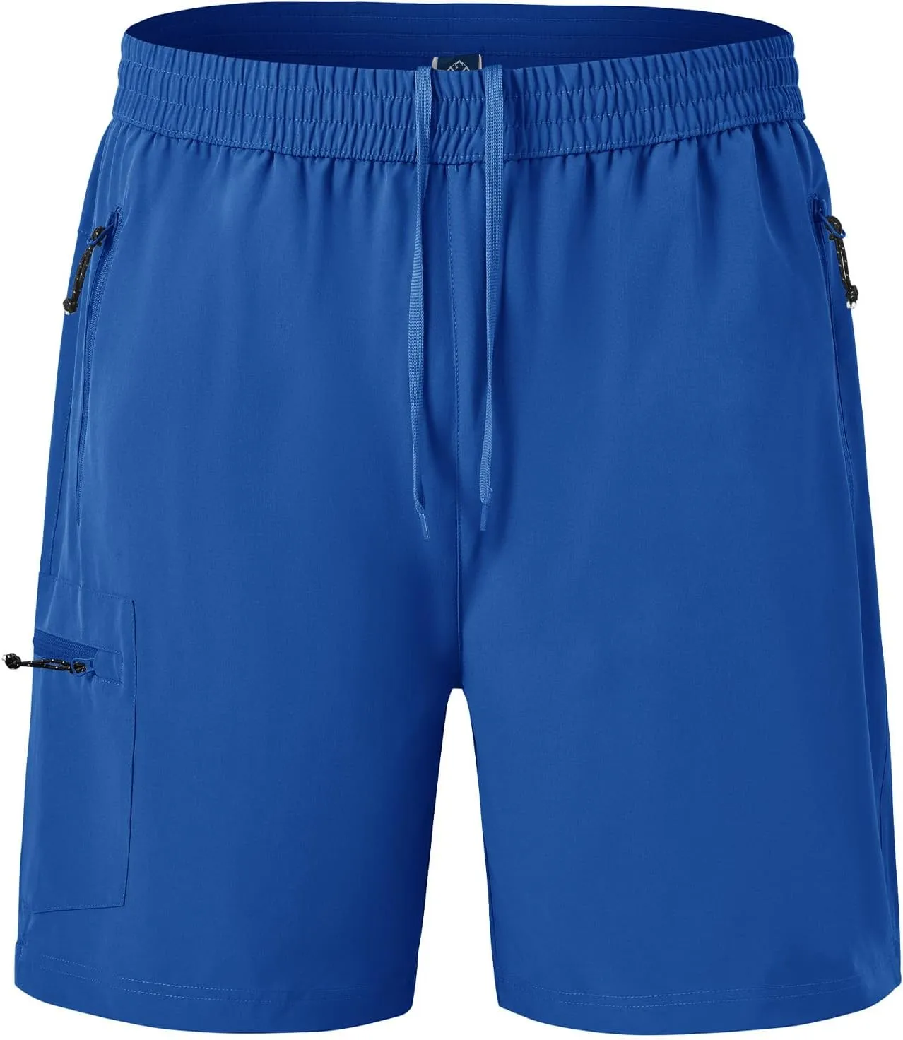 BGOWATU Men's Athletic Hiking Shorts Stretch Quick Dry Sports Gym Shorts with Zipper Pockets for Fishing Travel