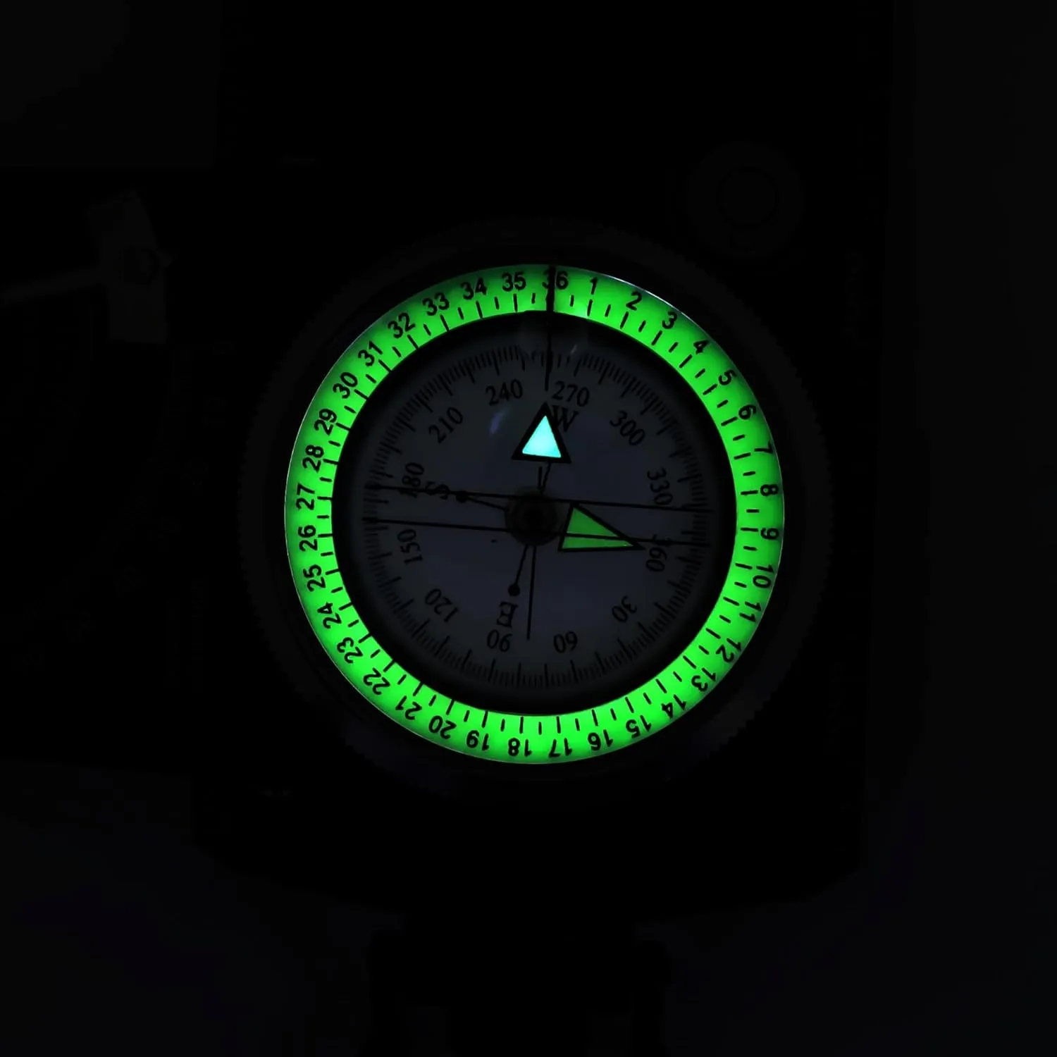 Black High-precision Compass Outdoor Geological Compass Compass