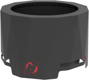 Blue Sky Outdoor Living NHL New Jersey Devils 24” Steel Peak Patio Smokeless Fire Pit, Firewood and/or Wood Pellet Burning
