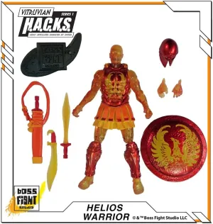Boss Fight Studio Vitruvian H.A.C.K.S. Greek Fantasy Series – Helios Warrior Action Figure - Highly Articulated Collectible & Customizable Figurine with Interchangeable Parts & Accessories - 1:18