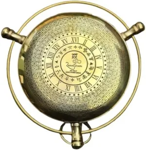 Brass Golden Push Button Compass Best Compass Personalized Birthday Gift, Best Gift for Festivals, Best Compass for Hiking & Travelling