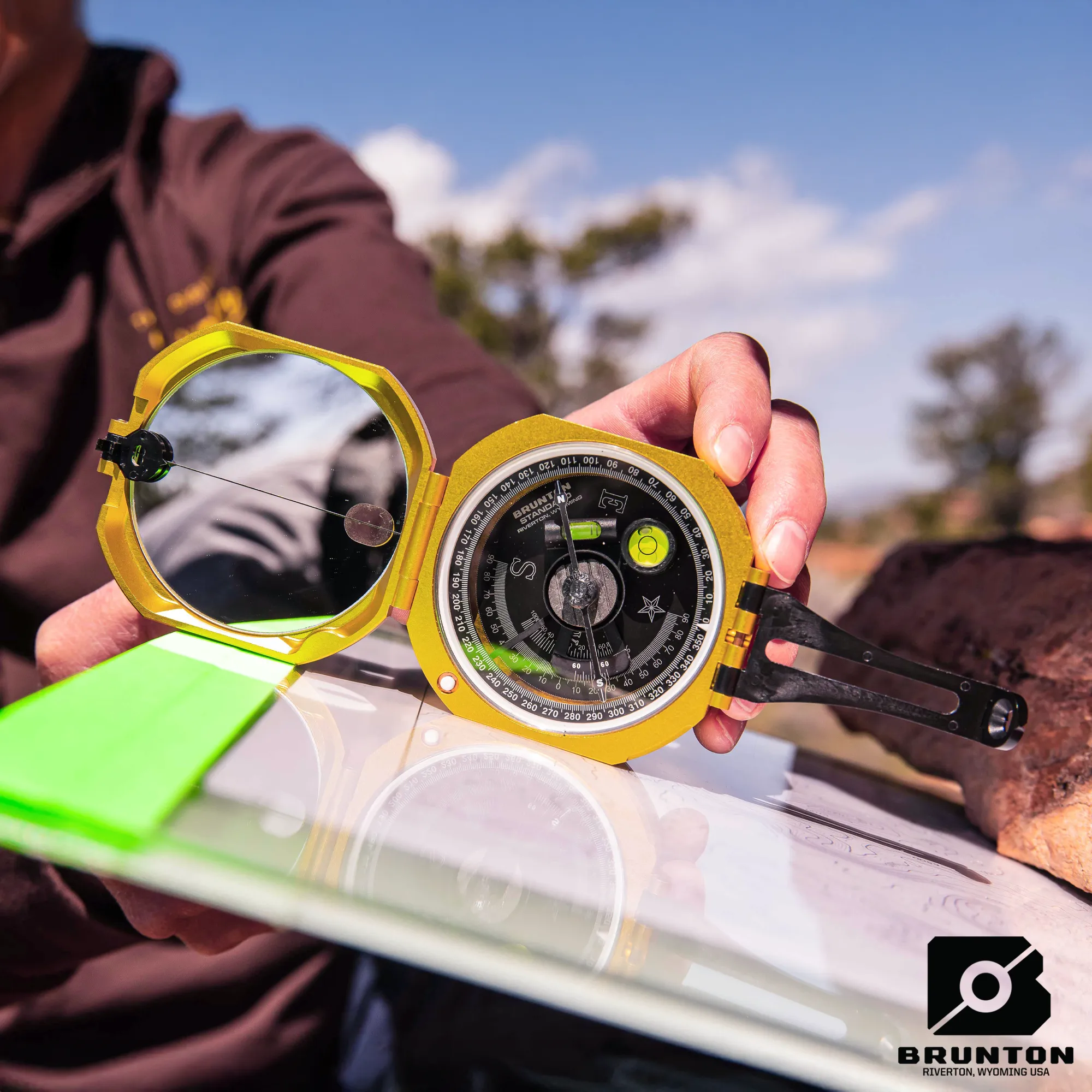 Brunton Standard Transit Compass - Gold