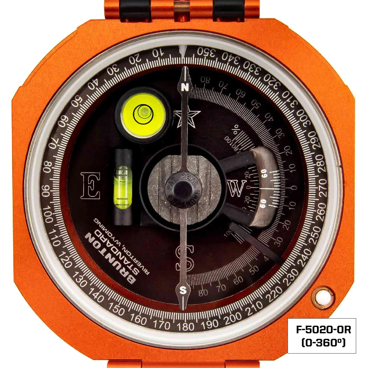 Brunton Standard Transit Compass - Orange