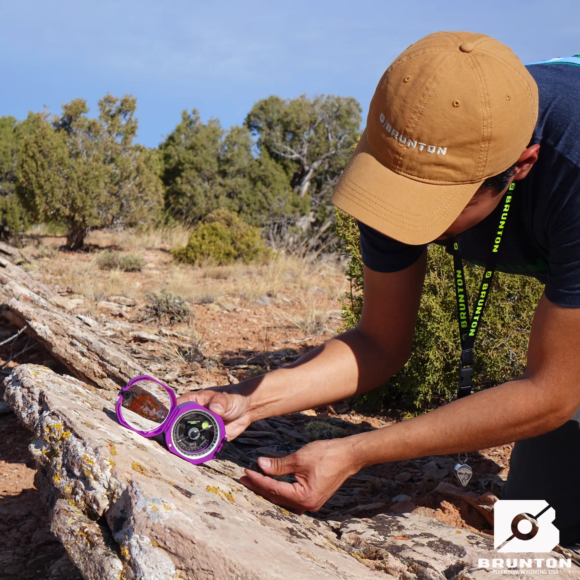 Brunton Standard Transit Compass - Paleo Purple