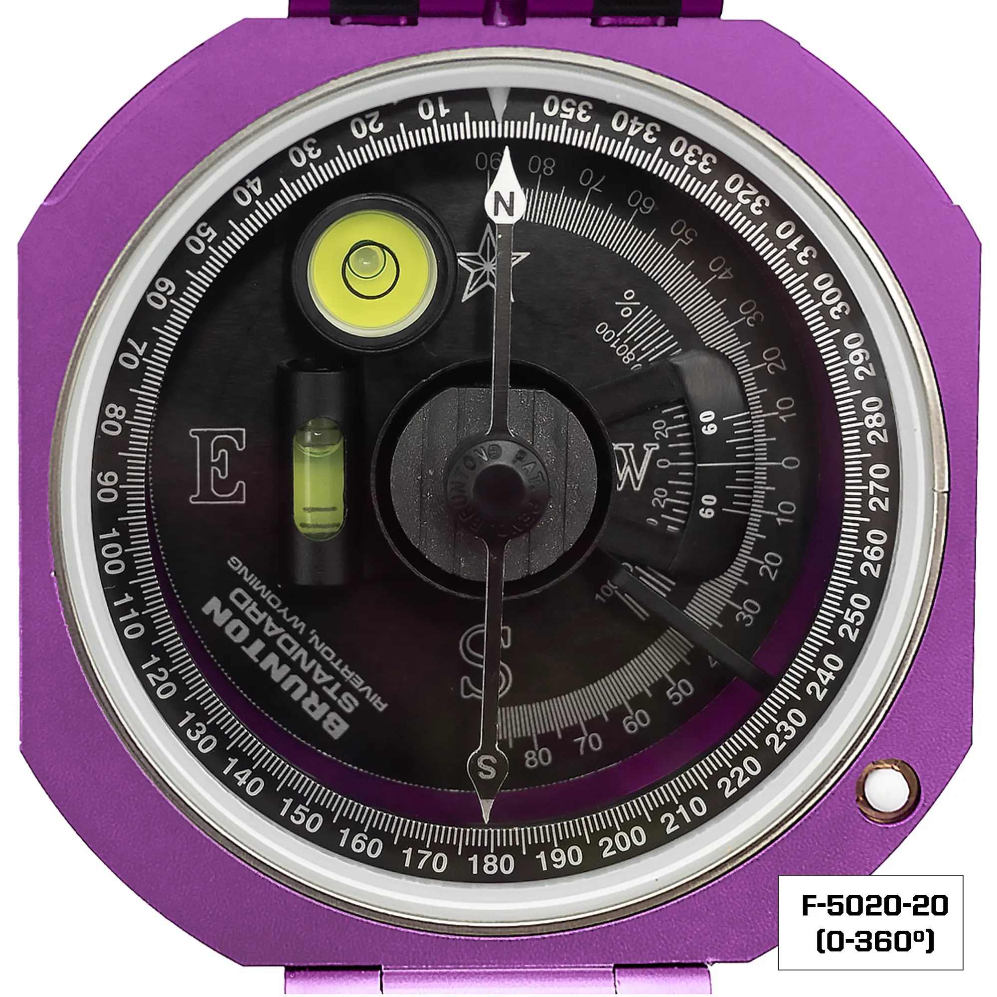 Brunton Standard Transit Compass - Paleo Purple
