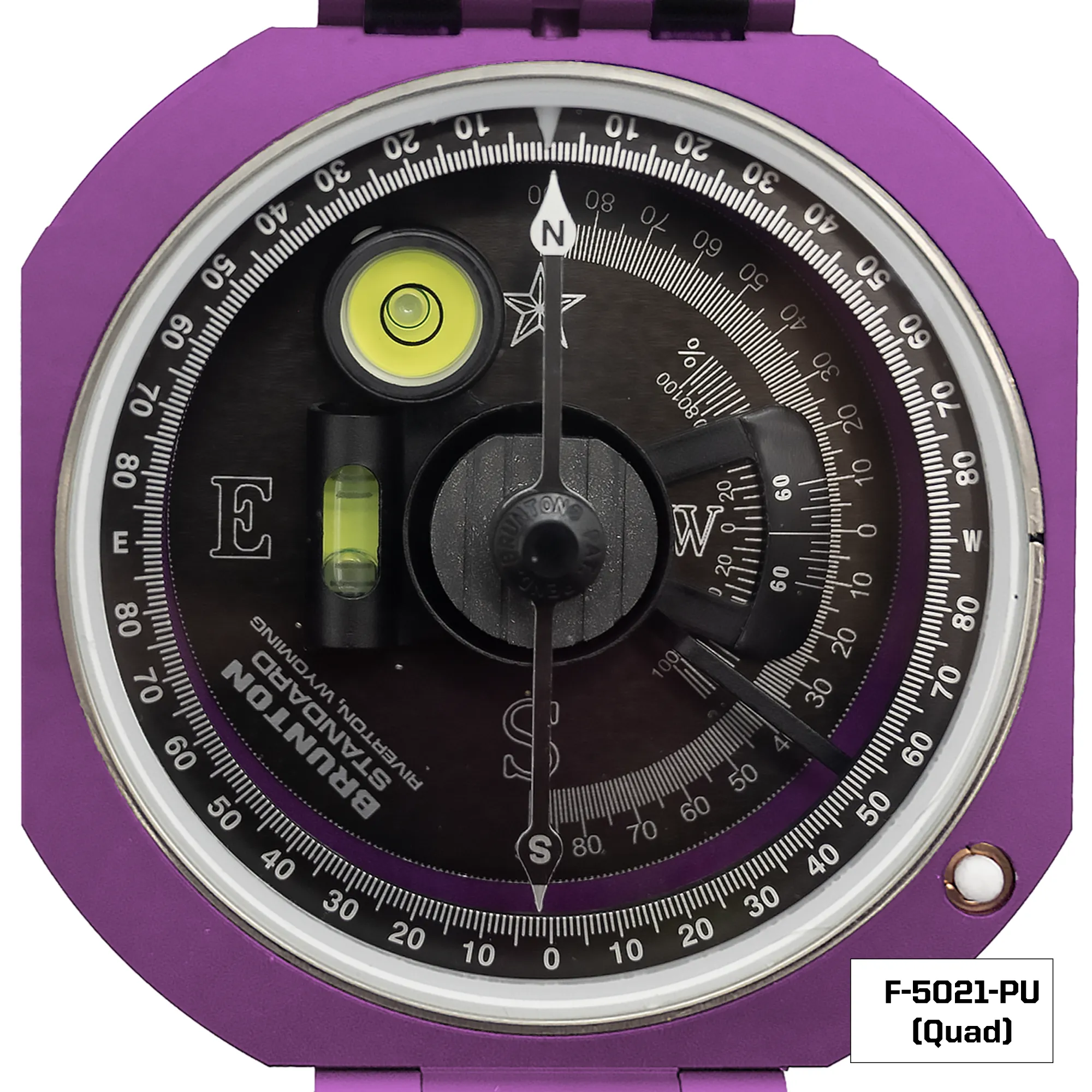 Brunton Standard Transit Compass - Paleo Purple