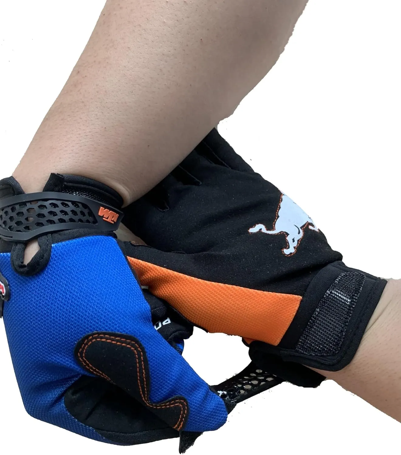 Bull Non-Slip MTB Motorcycle Biking Cycling Gloves Full Finger Off-Road Racing Gloves for Men Women & Mountaineering