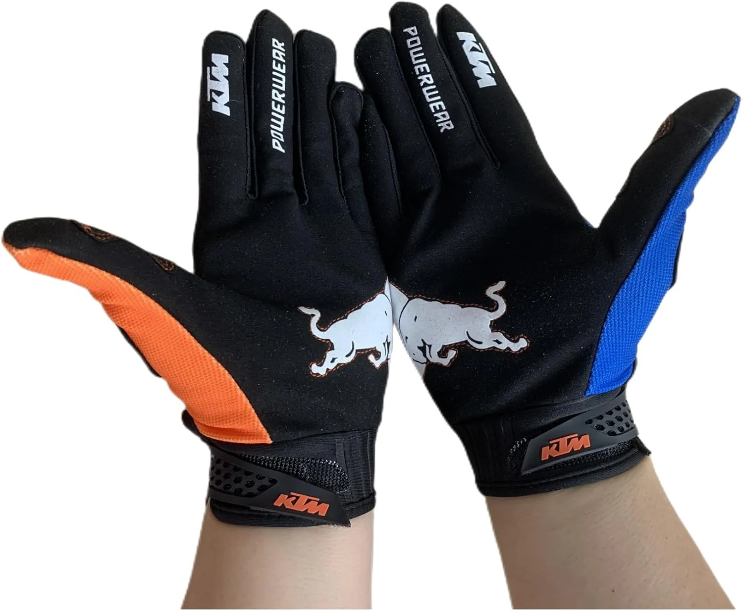 Bull Non-Slip MTB Motorcycle Biking Cycling Gloves Full Finger Off-Road Racing Gloves for Men Women & Mountaineering