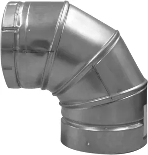 BV-A90 04 4-Inch B-Vent 90 Degree Round Adjustable Elbow