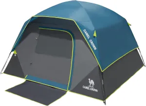 CAMEL CROWN Tents for Camping 4/8 Person Waterproof Quick Setup Folding Outdoor Backpacking Tents 4 People Family Hiking