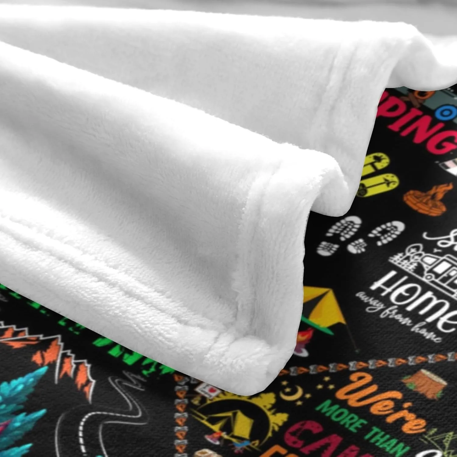 Camping Blanket Gifts for Men Women Couples,Soft Cozy Camping Blankets and Throws RV Travel Hiking Bed Sofa,Cool Camper Gifts for Camping Lovers Campsite Outdoors 50"X40"