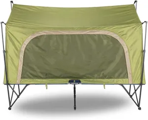 Camping Tent Automatic Camping Cot 4-Season Outdoor Off Ground Tentwaterproof for 2 Person Hiking Winter Fishing Camping Travel Triangle Canvas Teepee