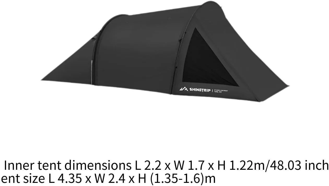 Camping Tent Family Tent Easy Setup Oxford Cloth Large Space Tunnel Tent Backpacking Tent for Hiking Traveling Trekking Beach