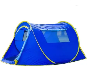 Camping Tent Tent,Pop Up Tents,Lightweight Festival Tent Portable Folding Quick Setup for Summer Travel by Walking Camping Garden Color:Blue