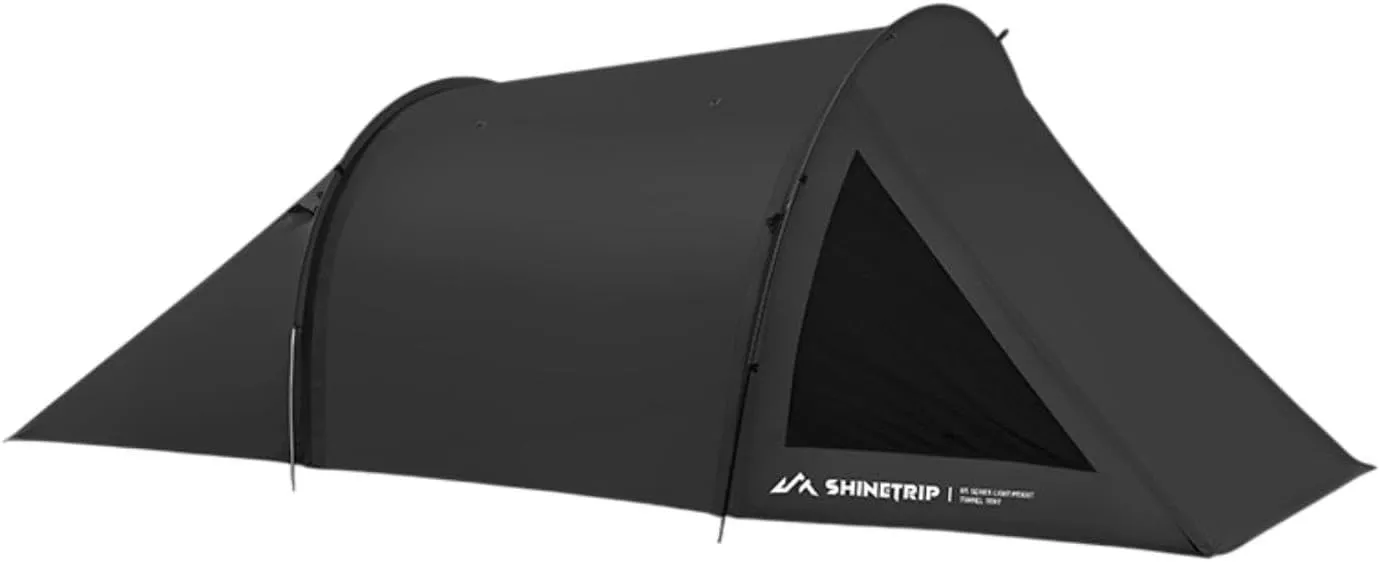 Camping Tent Tunnel Tent Shade Sun Protection Windproof Backpacking Tent Family Tent for Picnic Outdoor Hiking Trekking Beach