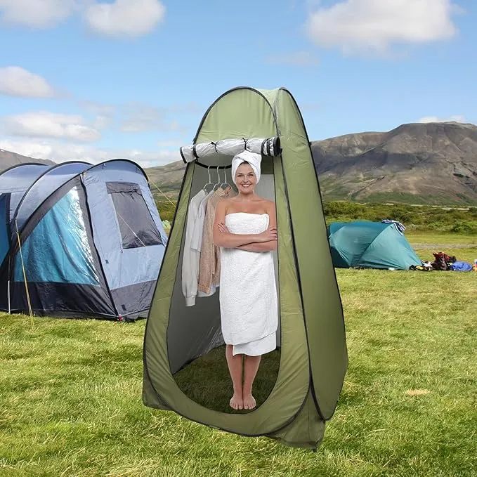 Camping Toilets Portable with Pop up Privacy Tent, X Large Portable Toilet Potty for Adults,2 in 1 Portable Toilet for Adults for RV Camping Travel