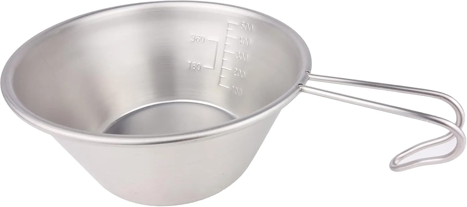 Captain Stag UH-49 Sierra Cup, Stainless Steel, Large, 20.2 fl oz (630 ml), Spiral Finish, Stainless Steel, Made in Japan, Tsubamesanjo, Silver