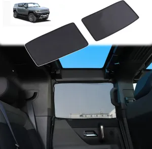 Car Side Window Shades for Hummer EV Accessories Sun Shade Heat Insulation Strong-Light Blocking&UV Protection Privacy Essential Interior for Baby,Car Camping and Napping Curtains (Rear Side, 1:1)