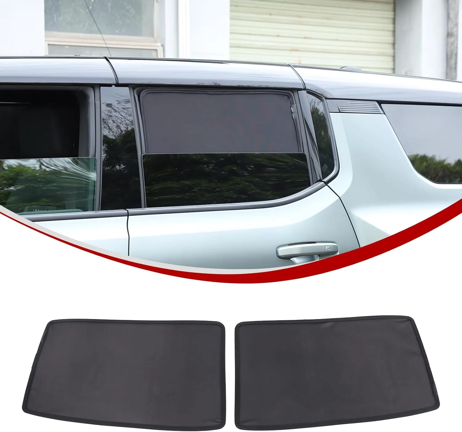 Car Side Window Shades for Hummer EV Accessories Sun Shade Heat Insulation Strong-Light Blocking&UV Protection Privacy Essential Interior for Baby,Car Camping and Napping Curtains (Rear Side, 1:1)