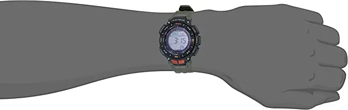 Casio Men's Quartz Sport Watch with Resin Strap, Green, 27 (Model: PRG-240-3CR)