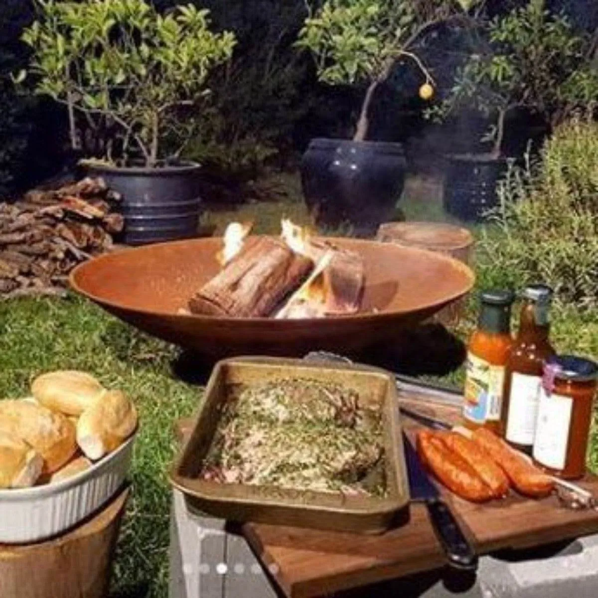 Cauldron Cast Iron Fire Pit - 100cm