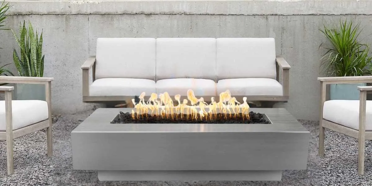 Cedar Park Fire Pit - Stainless Steel | 108"