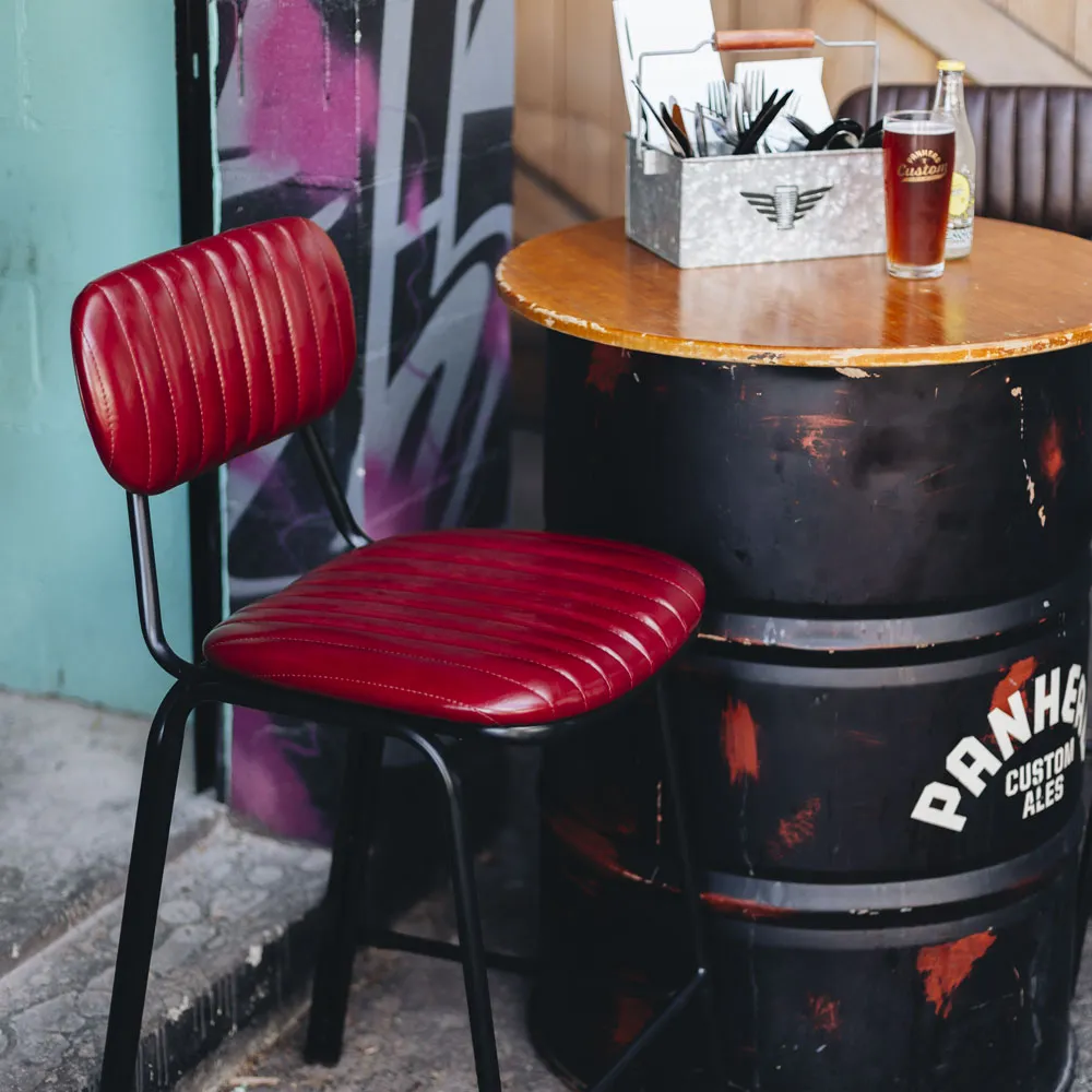 Chevy Bar Stool Red