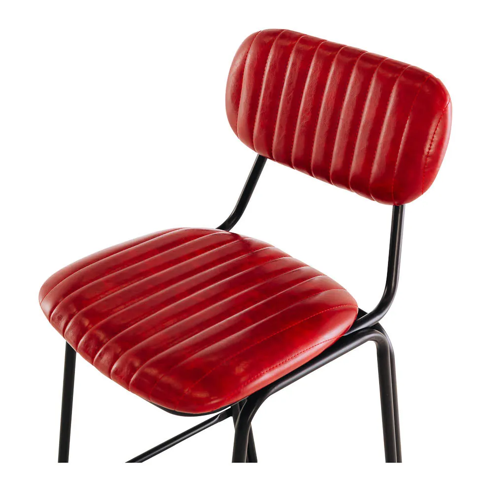 Chevy Bar Stool Red