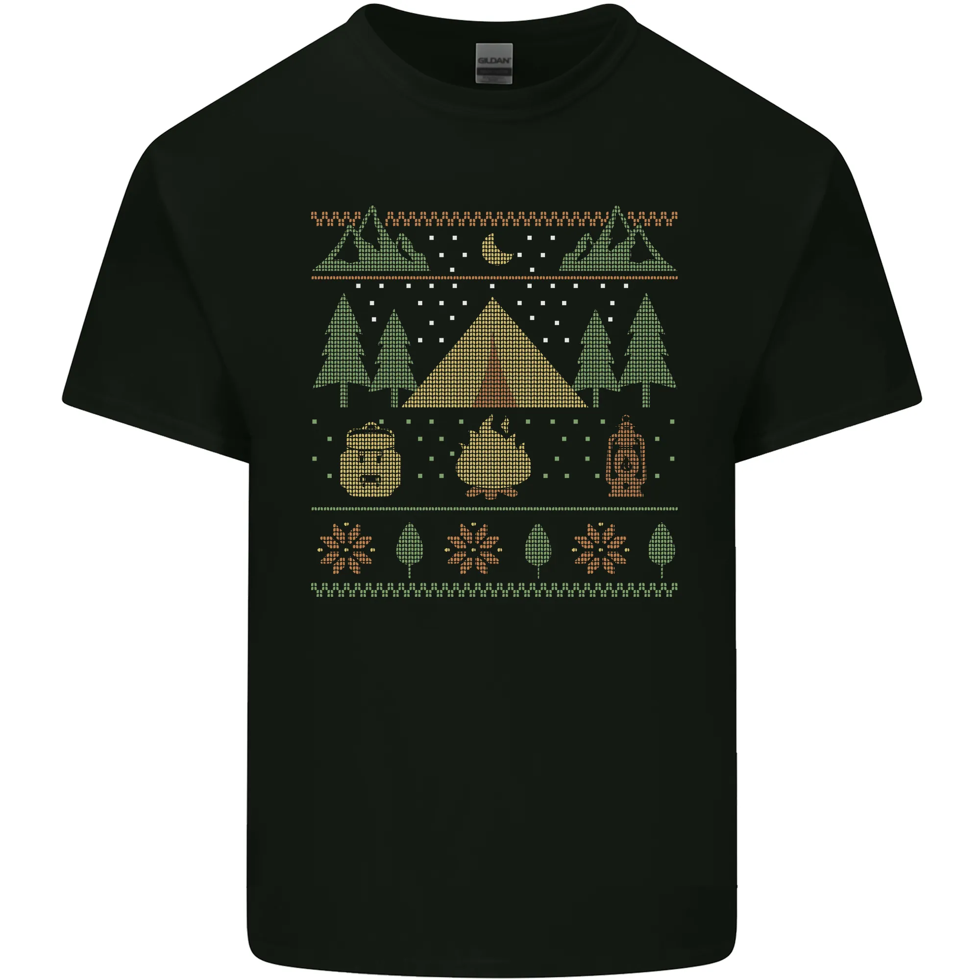 Christmas Camping Xmas Tent Funny Kids T-Shirt Childrens