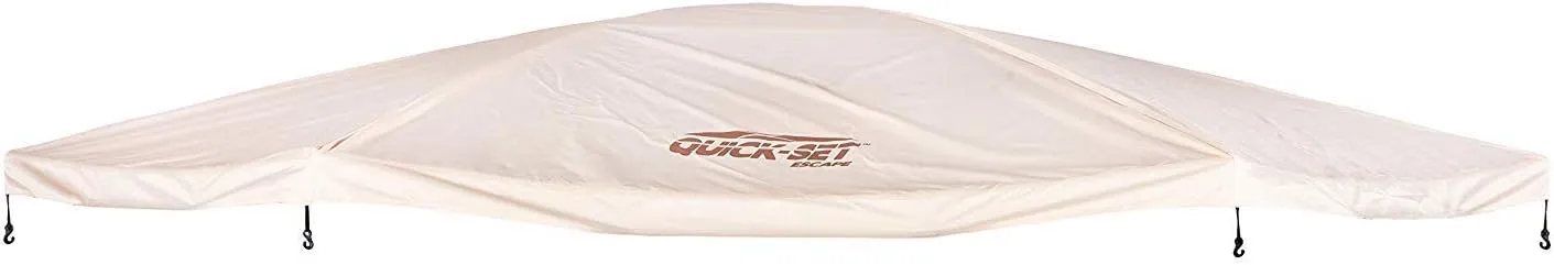 CLAM Quick-Set Outdoor Portable Escape Sky/Sky Camper Screened Gazebo Canopy Tent Rain Fly Tarp with Carry Bag, Cover Only, Tan