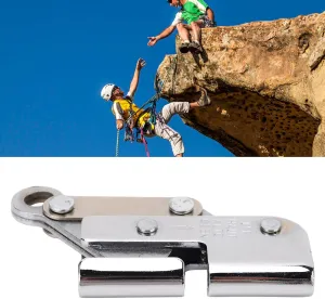 Climbing Anti Fall Rope Grab, Self Locking Rope Grab, Climbing Anti Fall Rope Grab Alloy Steel Strong Bearing Capacity Self Locking Rope Grab for Tree Arborist Expedition