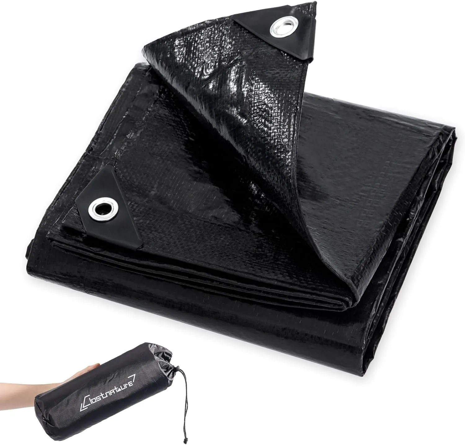 Clostnature Tent Footprint for Camping - Waterproof Camping Tarp, Heavy Duty Ground Sheet, Lightweight Tent Tarp with Carry Bag, Multipurpose Outdoor Floor Mat for Hiking, Backpacking, Hammock, Picnic