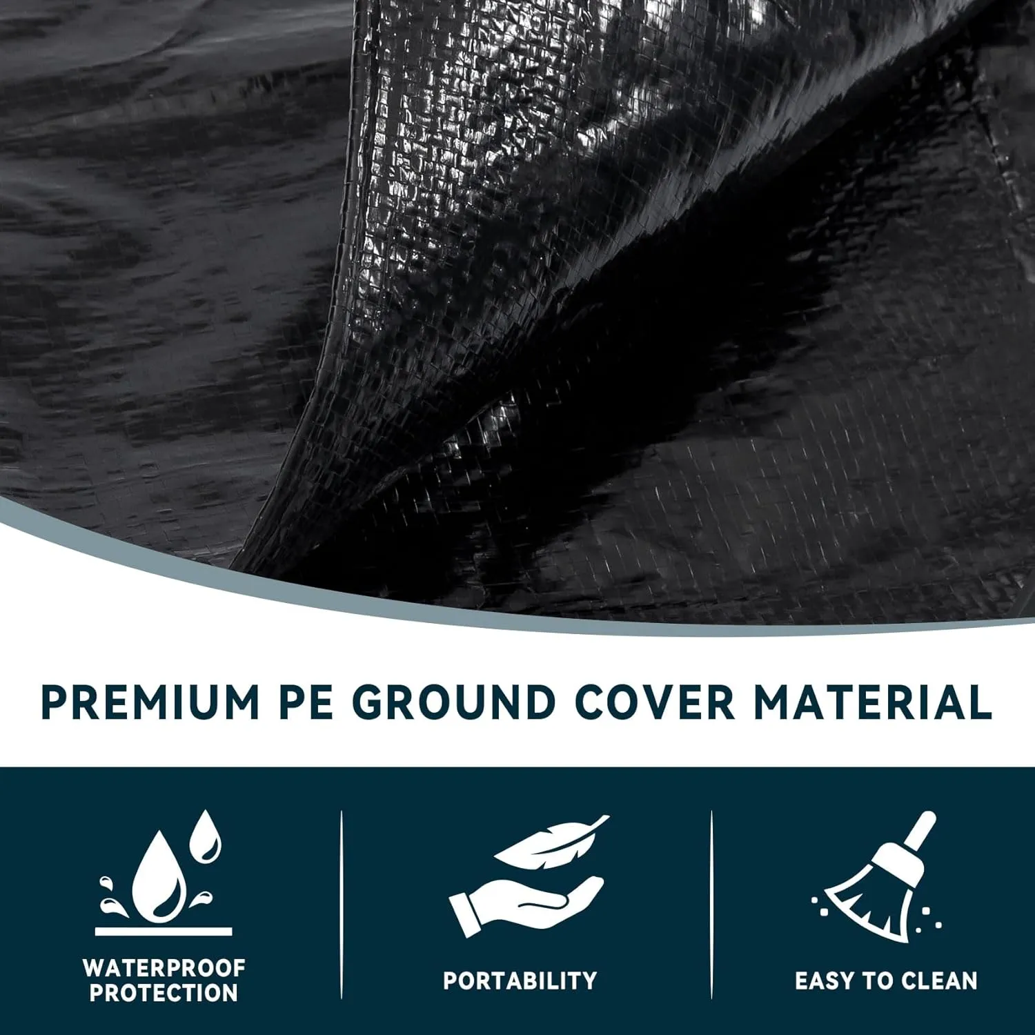 Clostnature Tent Footprint for Camping - Waterproof Camping Tarp, Heavy Duty Ground Sheet, Lightweight Tent Tarp with Carry Bag, Multipurpose Outdoor Floor Mat for Hiking, Backpacking, Hammock, Picnic