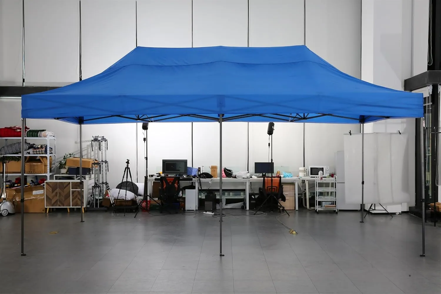 COBIZI 10x20 Pop Up Canopy Without Sidewall,Heavy Duty Canopy UPF 50  All Season Wind Waterproof Commercial Outdoor Wedding Party Tents for Parties Canopy Gazebo with Roller Bag(10 x 20 ft Black)