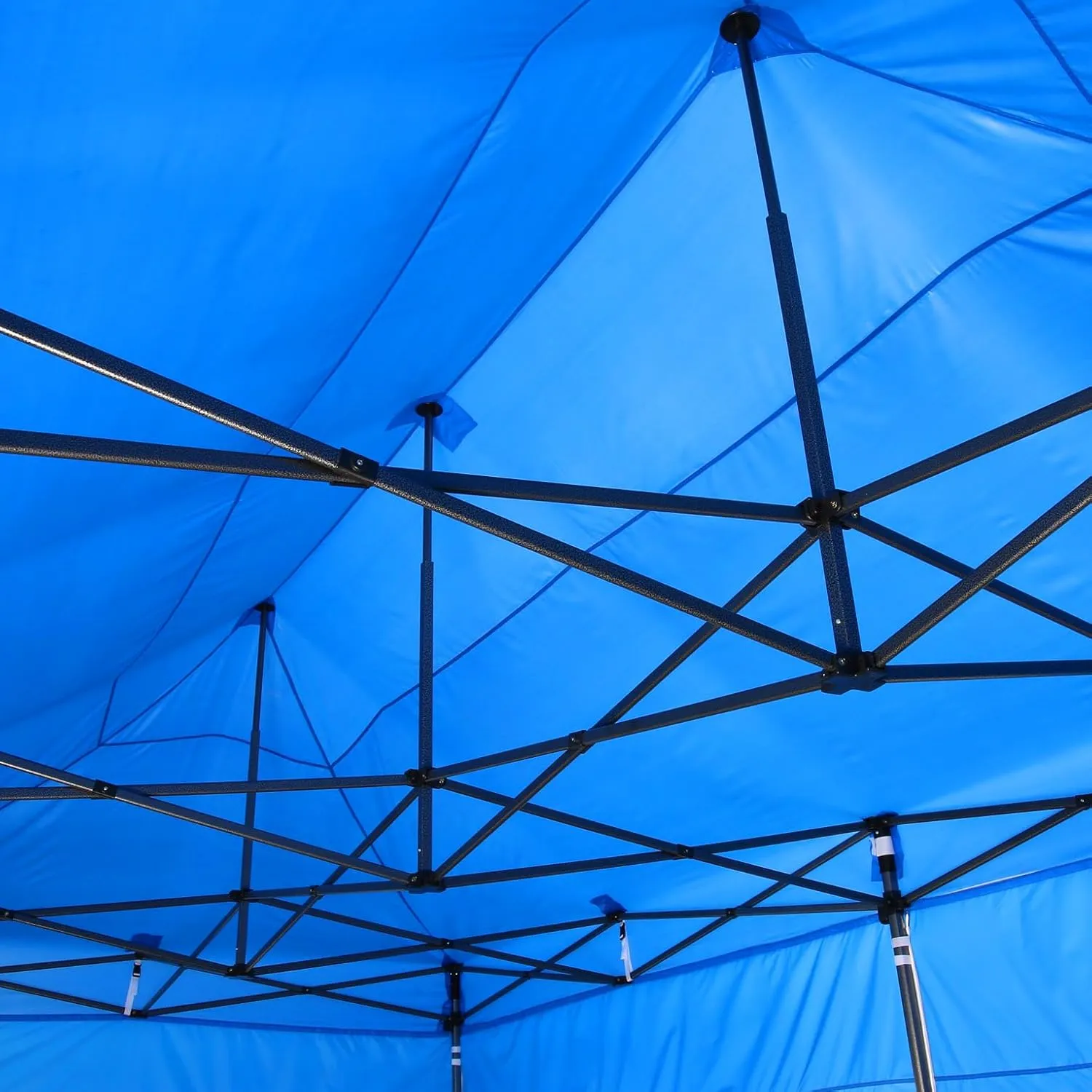 COBIZI 10x20 Pop Up Canopy Without Sidewall,Heavy Duty Canopy UPF 50  All Season Wind Waterproof Commercial Outdoor Wedding Party Tents for Parties Canopy Gazebo with Roller Bag(10 x 20 ft Black)
