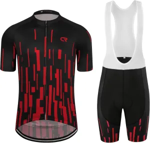 Coconut Ropamo CR Men's Cycling Jersey Set Road Bike Jersey Zipper Pocket Short Sleeves Cycling Kits Bib Shorts 3D Padded