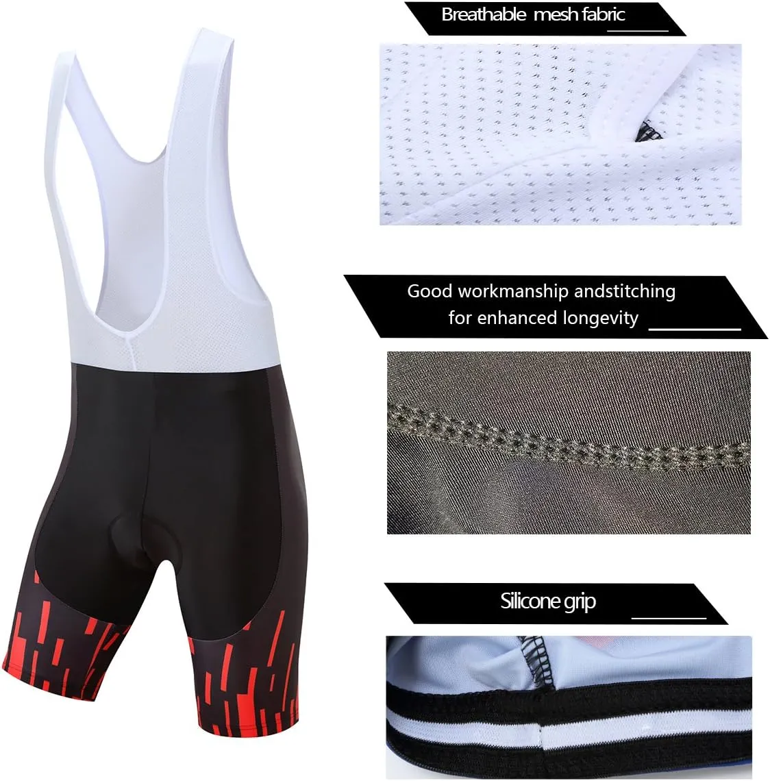 Coconut Ropamo CR Men's Cycling Jersey Set Road Bike Jersey Zipper Pocket Short Sleeves Cycling Kits Bib Shorts 3D Padded