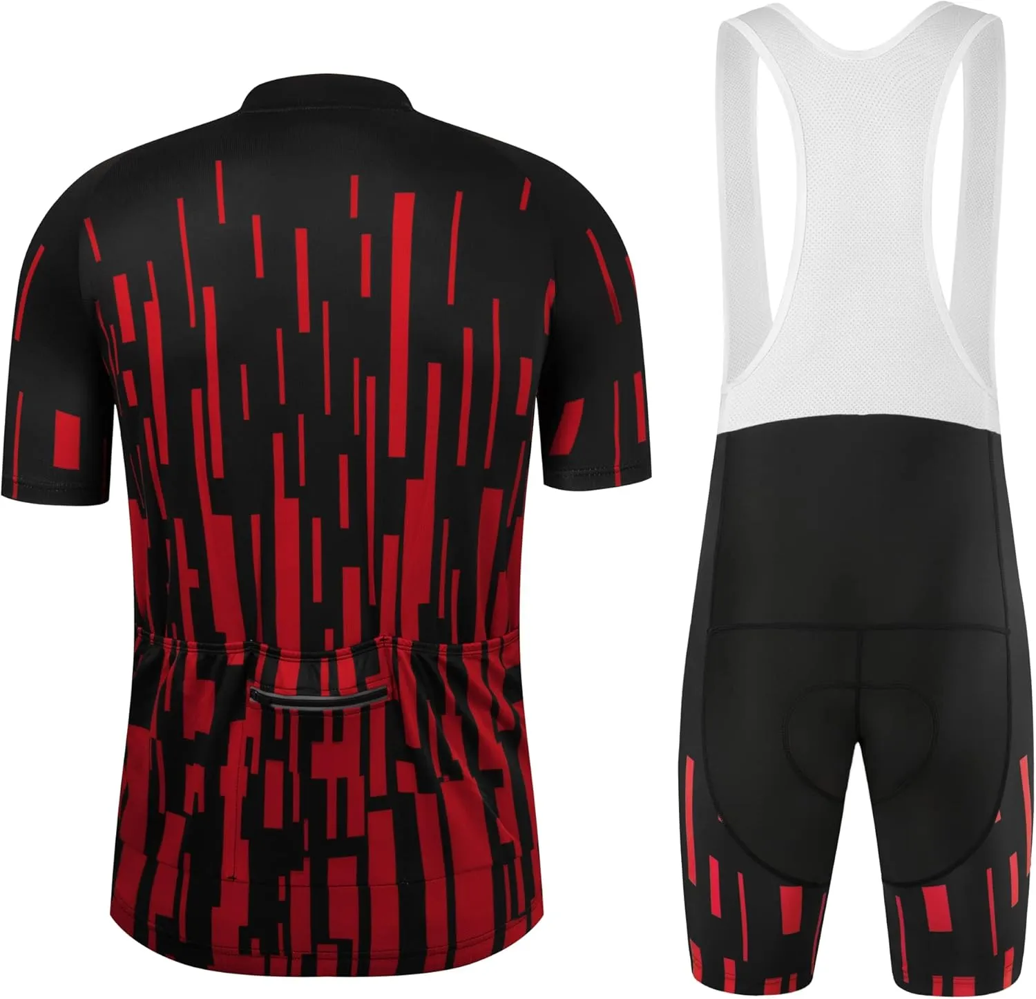 Coconut Ropamo CR Men's Cycling Jersey Set Road Bike Jersey Zipper Pocket Short Sleeves Cycling Kits Bib Shorts 3D Padded