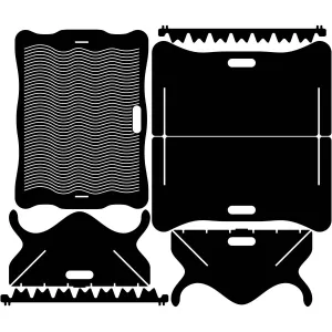Collapsible Fire Pit DXF for CNC | Plain Solo Stove